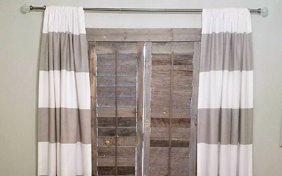 Reclaimed Shutters in a Bedroom